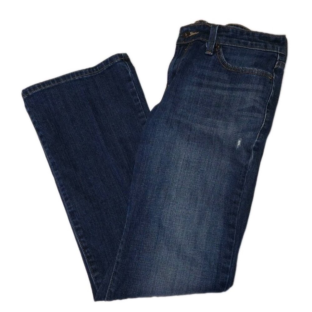 Levi's 545 Women’s Size 10 Blue Low Boocut Jeans Distressed 30x30